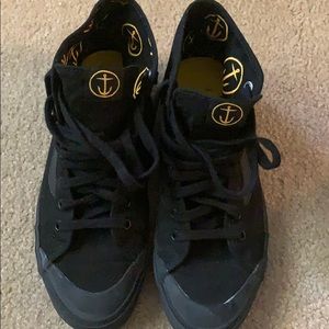 Captain Fin/Vans black hi tops . Limited edition